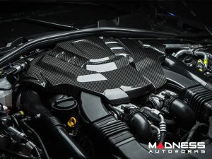 Alfa Romeo Stelvio Engine Cover - Carbon Fiber - Quadrifoglio Alfa Romeo Stelvio Engine Cover - Carbon Fiber - Quadrifoglio